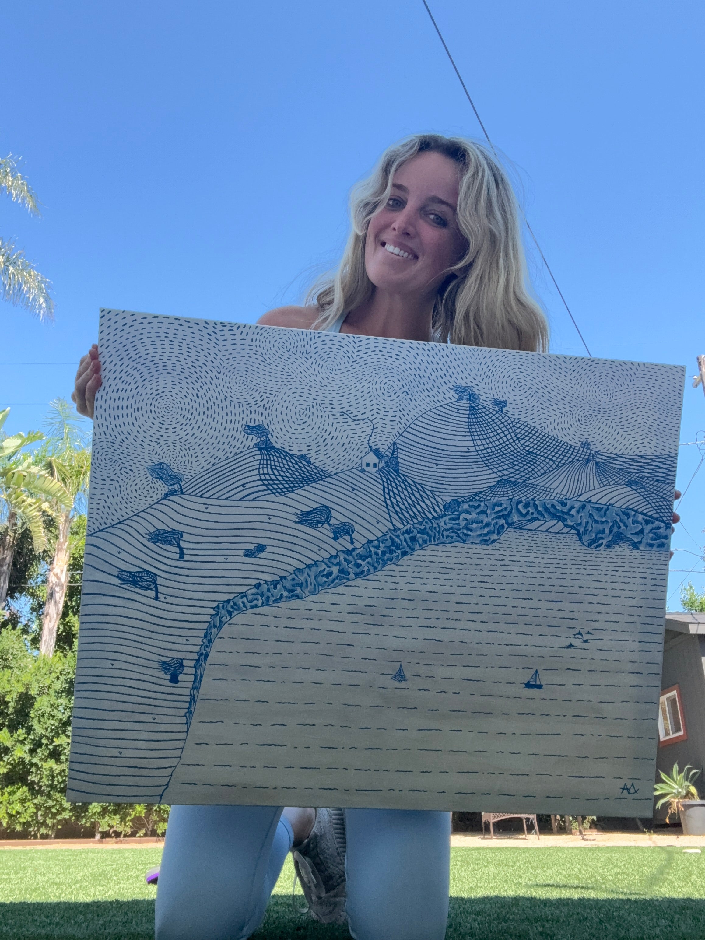 ORIGINAL - "Maliboob" 24 x 30" canvas