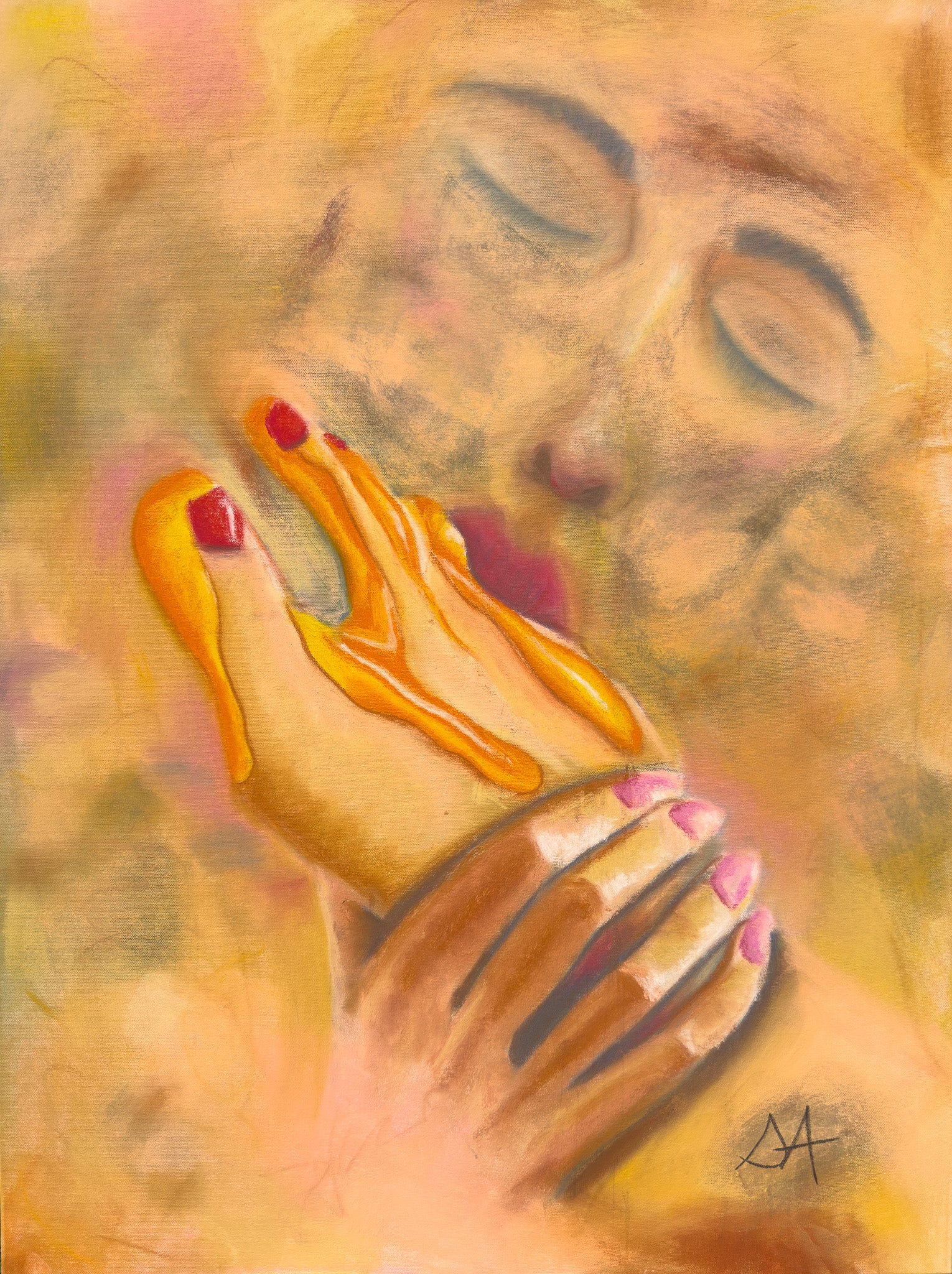 ORIGINAL - "Oh Honey" Canvas 30" x 40"