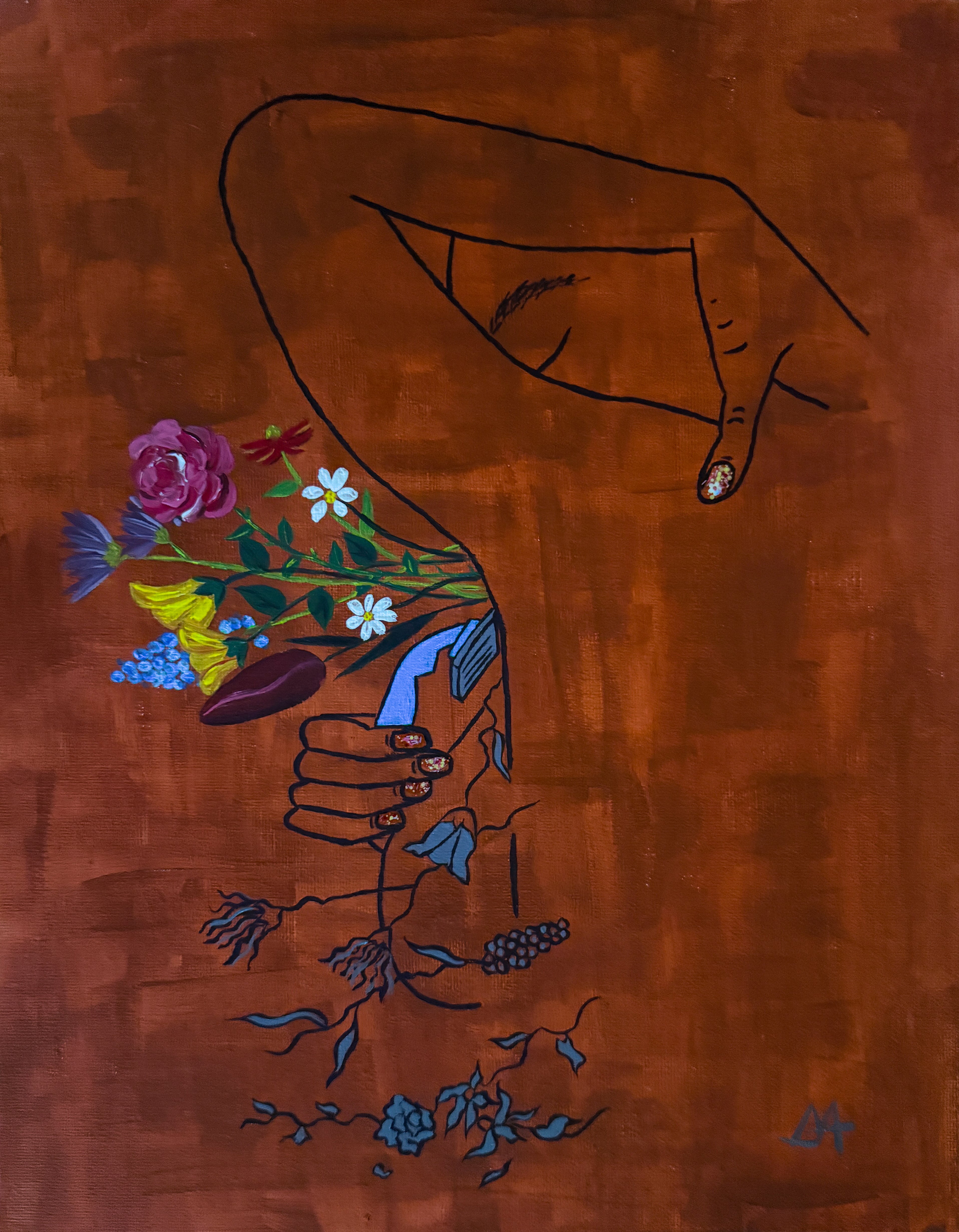 ORIGINAL "Beauty Hack" on canvas board