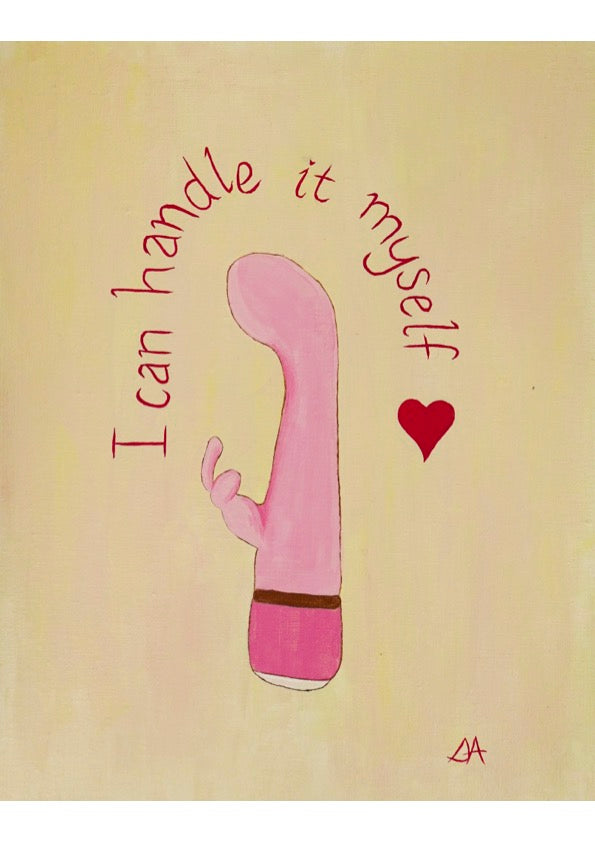 ORIGINAL "I Can Handle It" canvas board